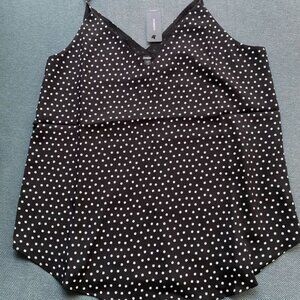 Express Polka Dot V-Neck Downtown Cami Medium